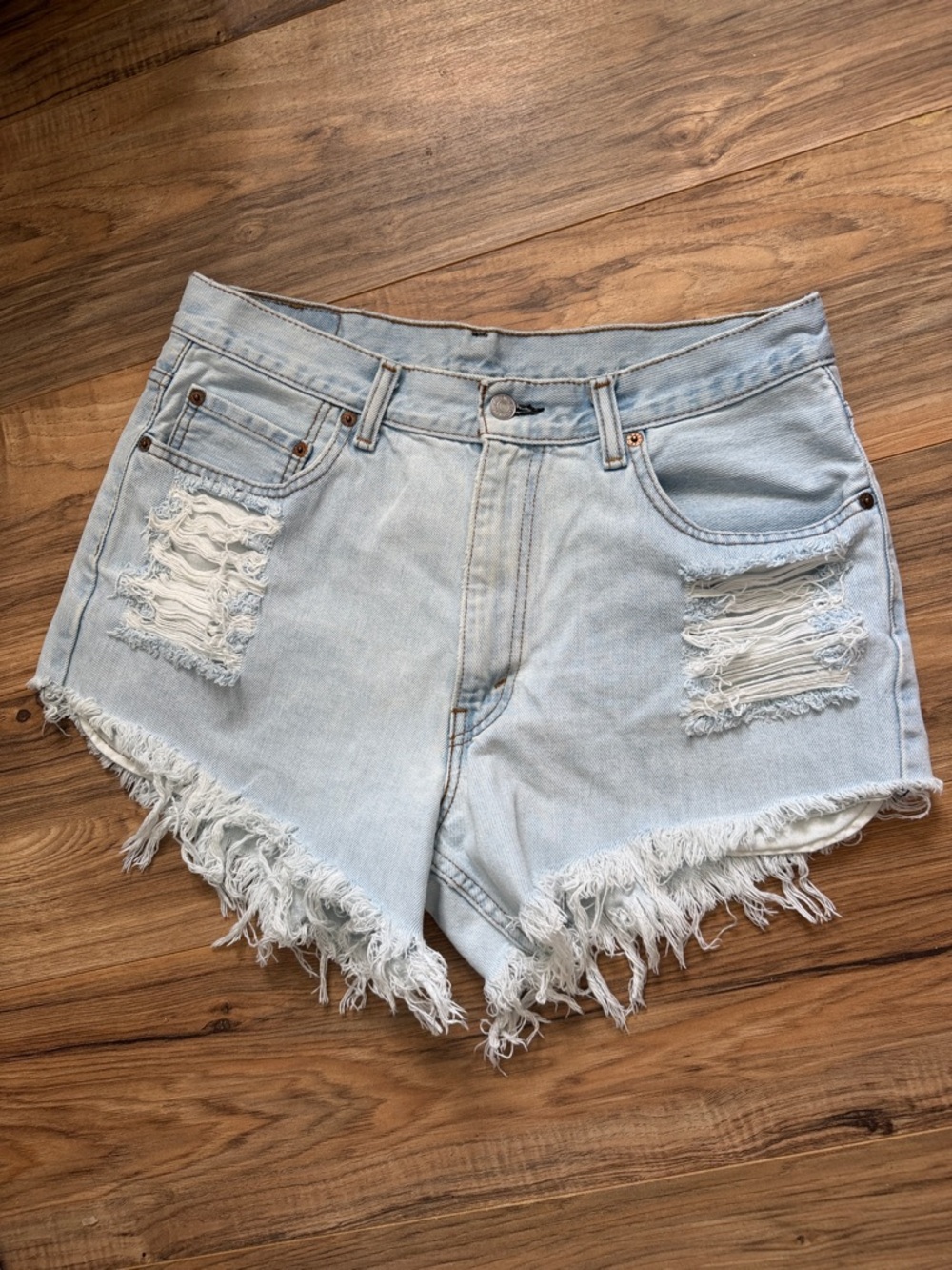Upcycled Levi Denim Shorts